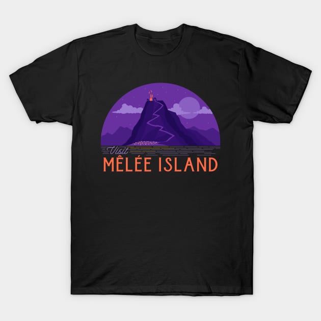 Visit Melee Island - 90s gaming T-Shirt by Sachpica